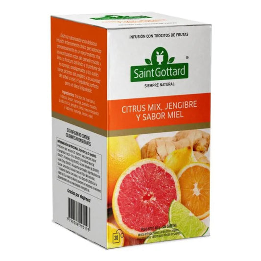 Infusión de Citrus mix, jengibre y miel 20 bolsitas