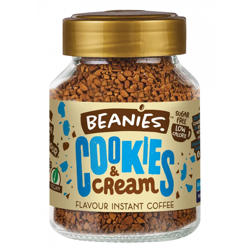 cookies and cream café beanies frasco 50 gramos