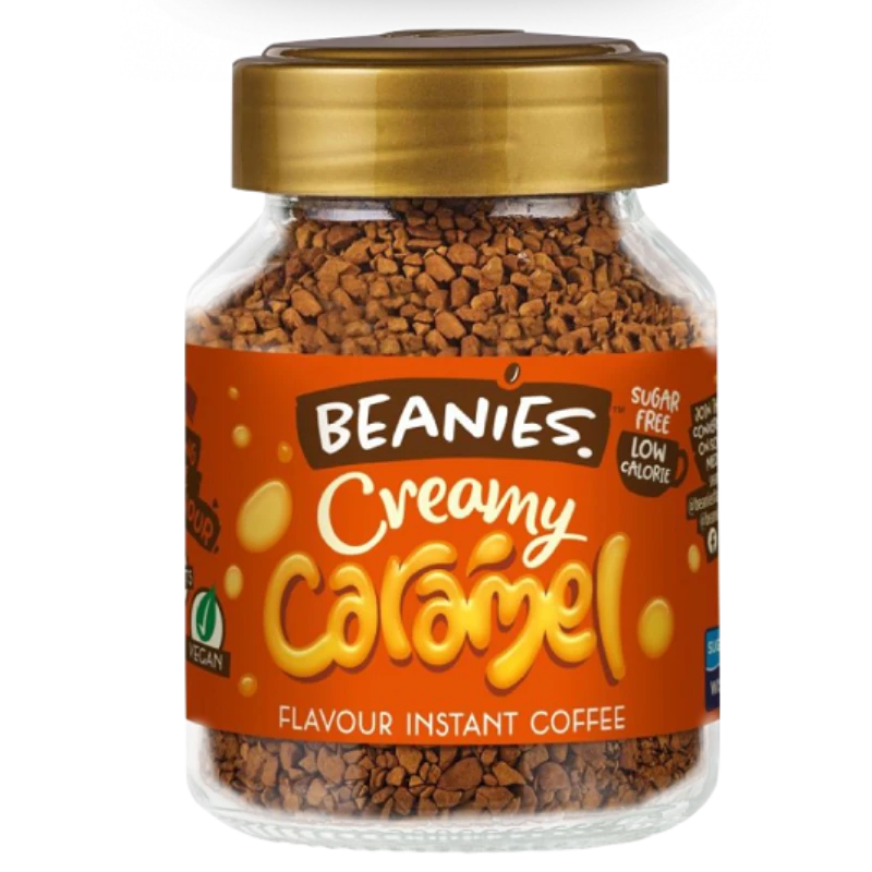 creamy caramel café beanies frasco 50 gramos