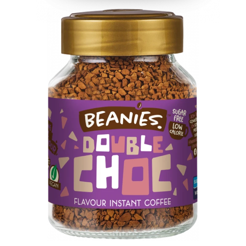 double chocolate café beanies frasco 50 gramos