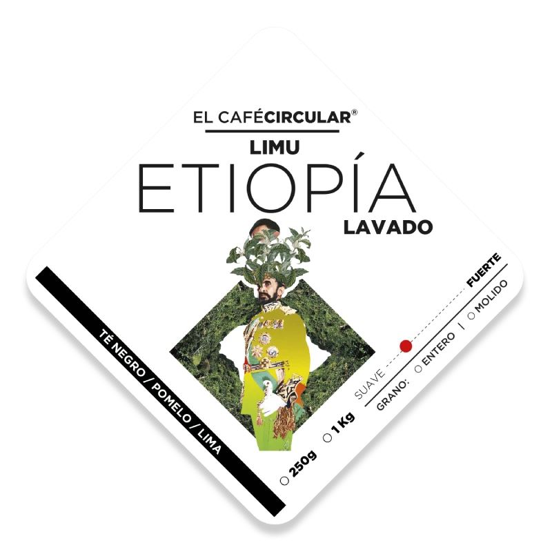 etiqueta café etiopía limu
