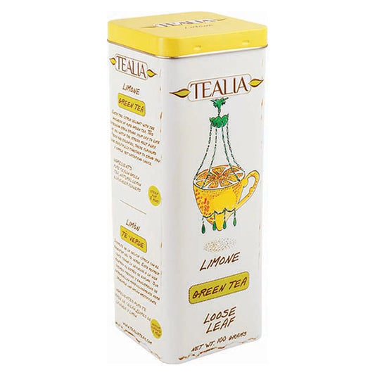 té verde limone lata 100 gramos Tealia