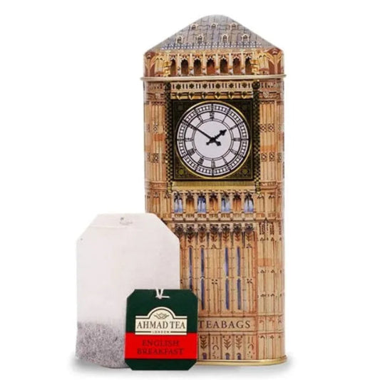 Lata de Big Ben con té negro English Breakfast 20 bolsitas