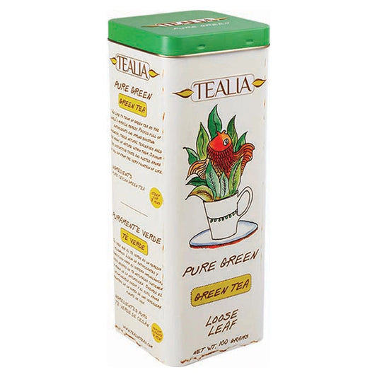 Lata con té verde tradicional Pure Green 100 gramos de té en hoja
