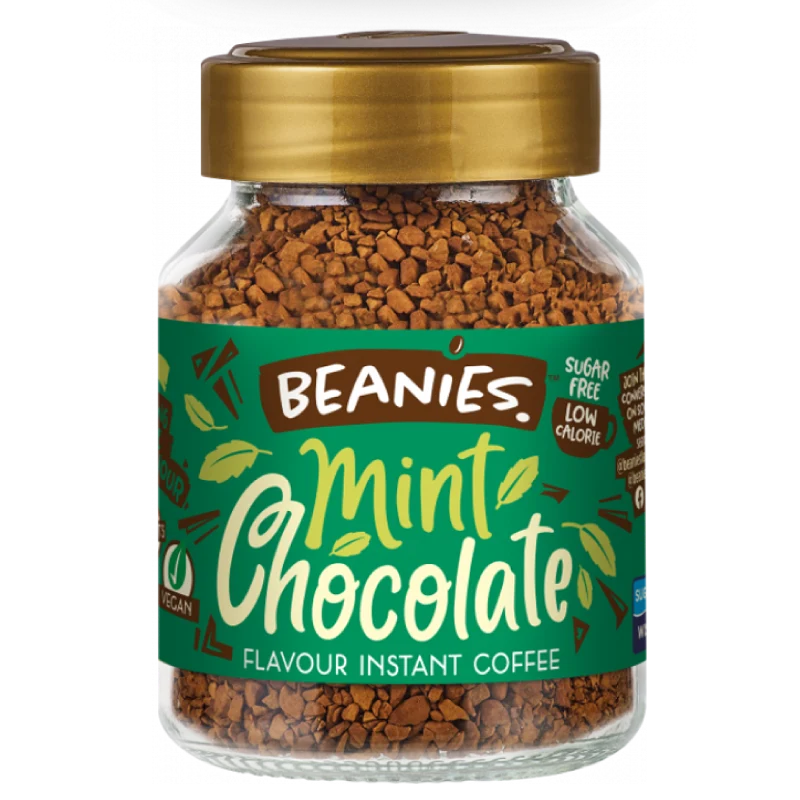 mint chocolate café beanies frasco 50 gramos
