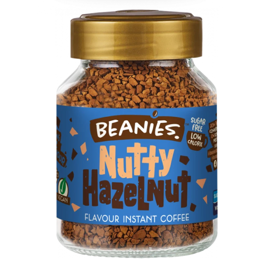 nutty hazelnut café beanies frasco 50 gramos