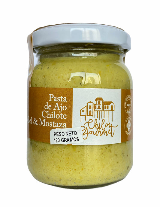 Pasta de Ajo chilote miel y mostaza - Chiloé Gourmet