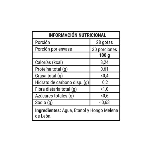 Concentrado hongo Melena de León 30ml - NewPharma