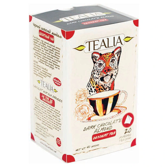 Té negro Dark Chocolate Almond en pirámides – Tealia