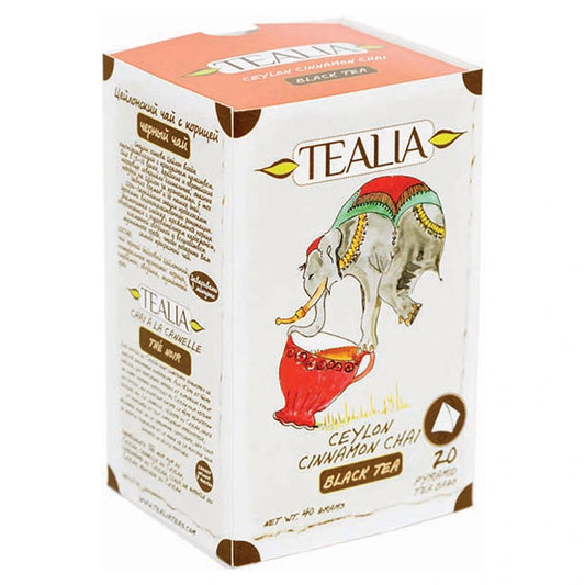 Té negro Ceylon Cinnamon Chai en pirámides – Tealia