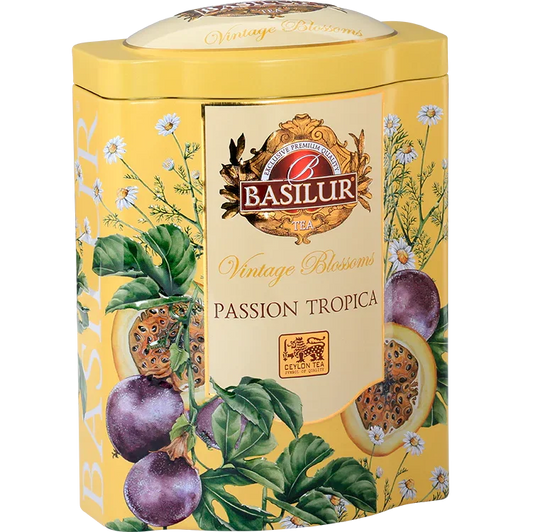 Té verde Passion Tropica lata 20 piramides – Basilur