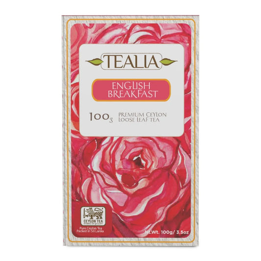 Premium Loose Leaf Tea English Breakfast con 100 gramos de té negro intenso en hoja