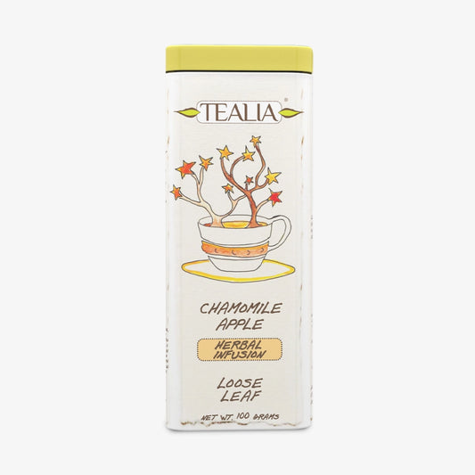 Lata Loose Leaf Chamomile Apple de Infusion de manzanilla y manzana en hoja