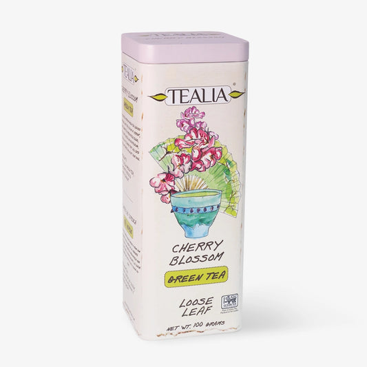 Lata Loose Leaf Cherry Blossom de Té verde y cherry en hoja