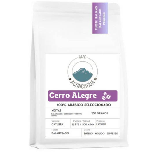 Café en grano Blend Colombia Nicaragua Lavado Balanceado Vienes Cerro Alegre 250 gramos
