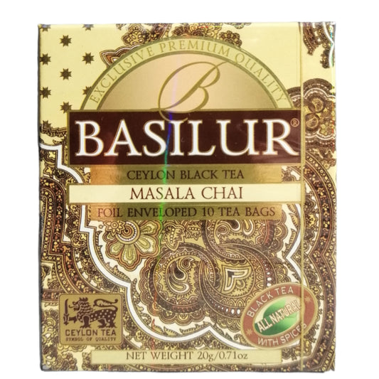 Té negro Masala Chai 10 bolsitas – Basilur