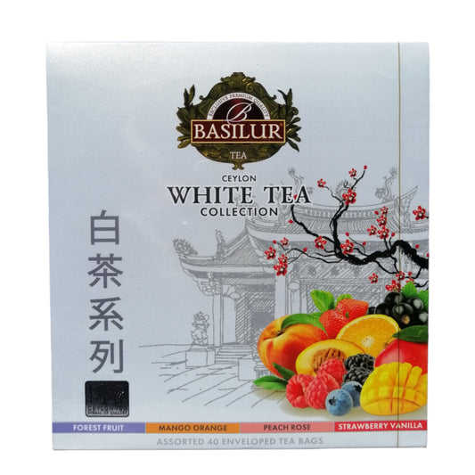 Caja 40 bolsitas Té blanco frutales surtida – Basilur