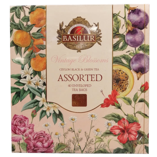 Caja 40 bolsitas Vintage Blossoms surtida – Basilur