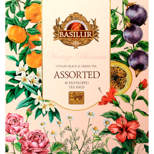 Caja 40 bolsitas Vintage Blossoms surtida – Basilur