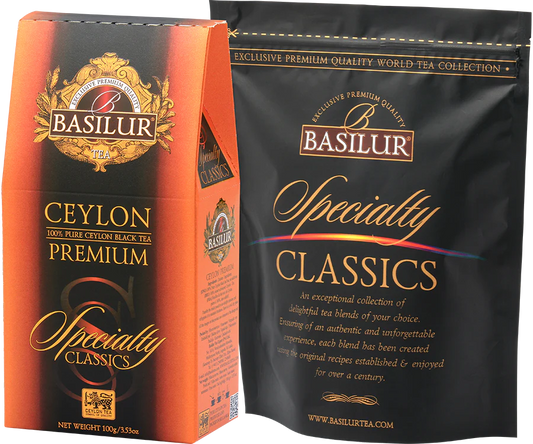 Té negro Ceylon Premium 100 gramos – Basilur