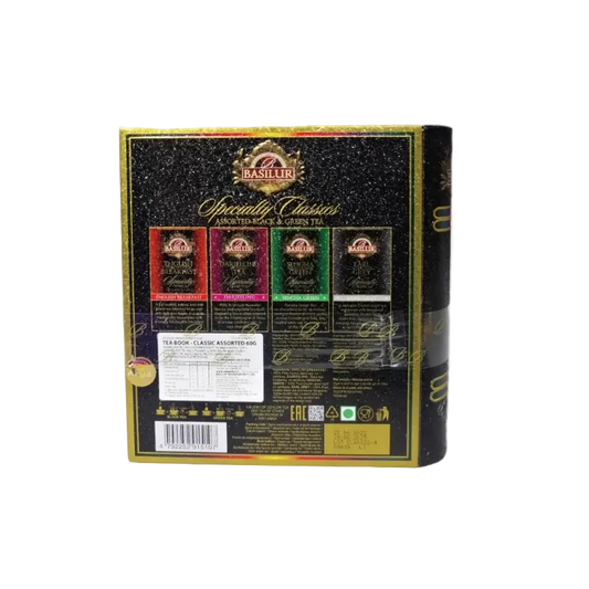 Libro de lata con té clásico surtido Specialty Classic 32 bolsitas