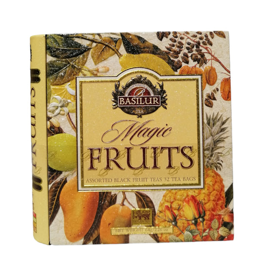 Libro té negro con frutas surtido Magic Fruit 32 bolsitas - Basilur