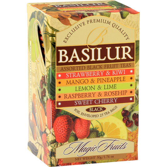 Té negro frutal surtido Magic Fruits 25 bolsitas
