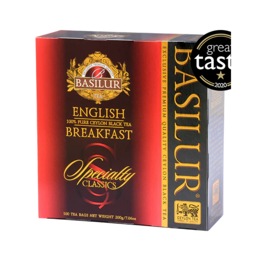 Caja con Té negro tradicional English Breakfast 100 bolsitas