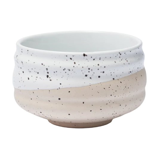 Bowl de cerámica para Matcha color blanco crema