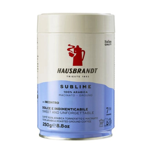 Café italiano Sublime molido lata 250 gramos Hausbrandt