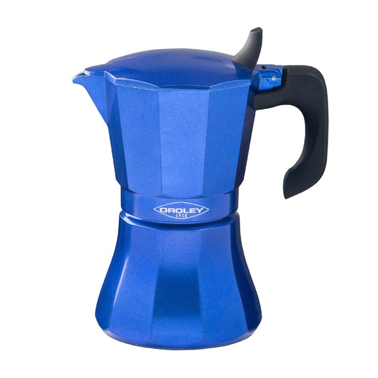Cafetera italiana Petra azul 9 tazas – Oroley
