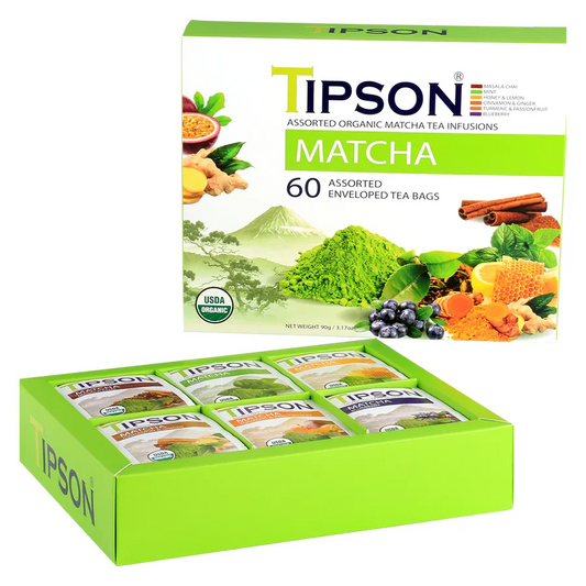 Caja 60 bolsitas Matcha surtido – Tipson