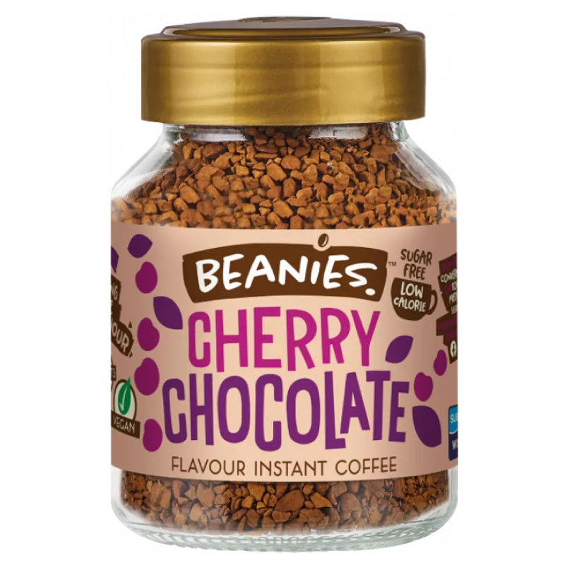 cherry chocolate café beanies frasco 50 gramos