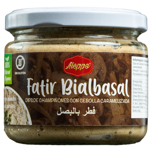 Pasta de champiñones con cebolla caramelizada