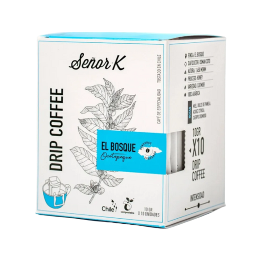 Drip de café Honduras Natural El bosque 10 Bolsas