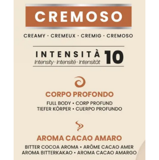 Cápsulas Nespresso de café italiano Cremoso 10 unidades