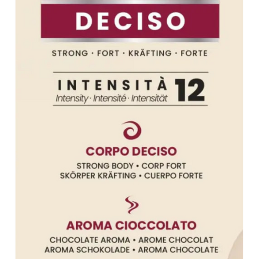 Cápsulas Nespresso de café italiano Deciso 10 unidades