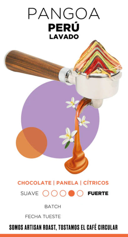 Café en grano Perú Lavado Pangoa 250 gramos