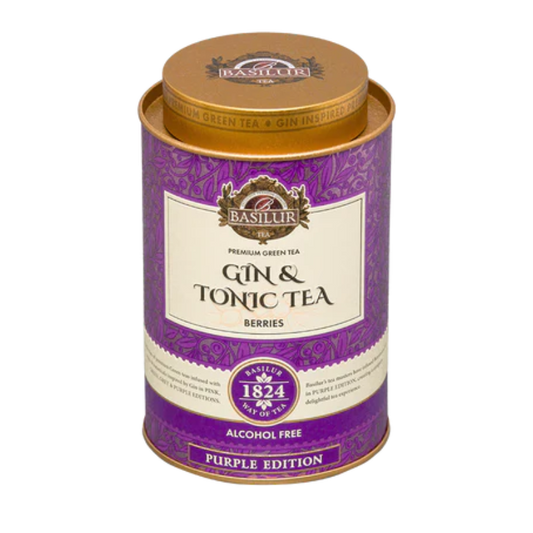 Lata con té verde con berries Gin & Tonic Tea 25 bolsas de pirámide