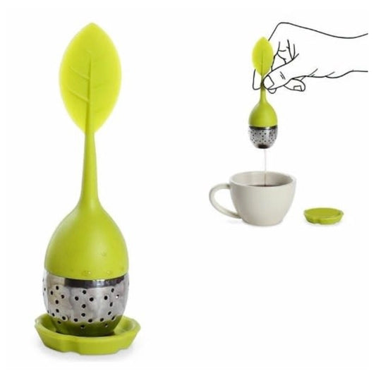 Infusor de silicona forma de hoja