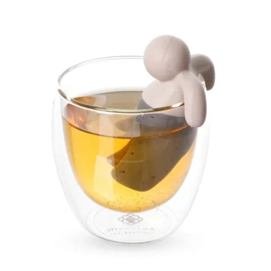 Infusor de silicona con forma de persona, para hacer infusiones Mr tea