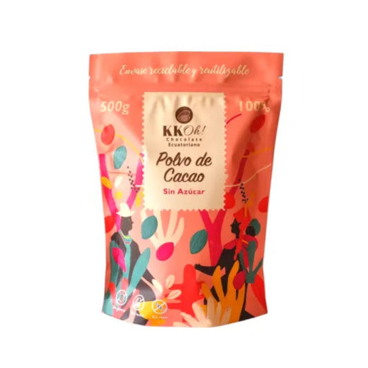 Chocolate en polvo 100% cacao sin azúcar 250 gramos