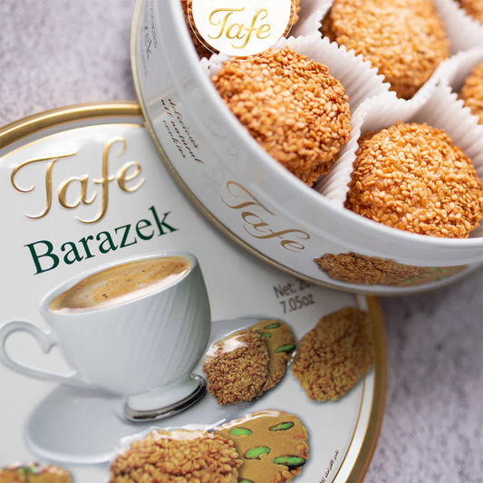 Lata Barazek con galletas de pistacho y sesamo 200 gramos - Tafe