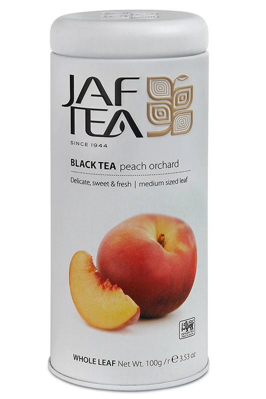 Té negro con durazno en hoja – Jaftea