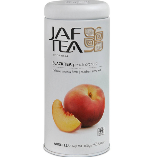 Té negro con durazno en hoja – Jaftea