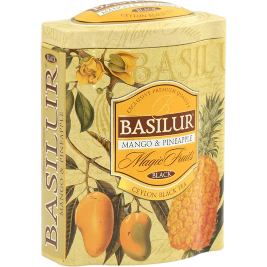 Té negro Mango Piña lata 100 gramos - Basilur