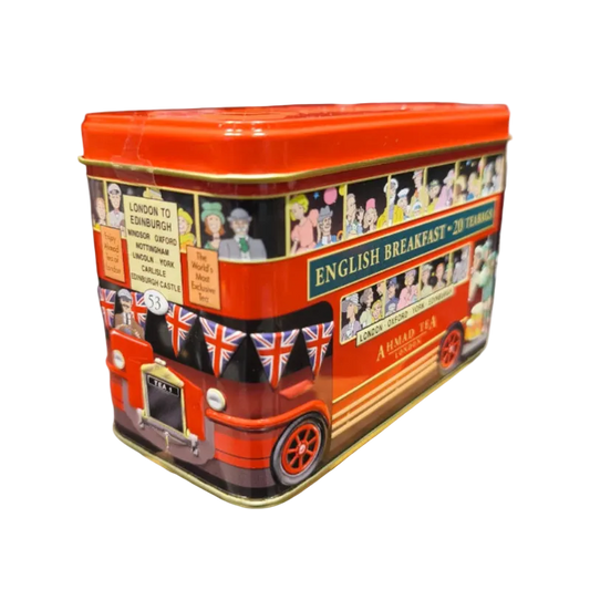 Lata London Bus con té negro English Breakfast 20 bolsitas