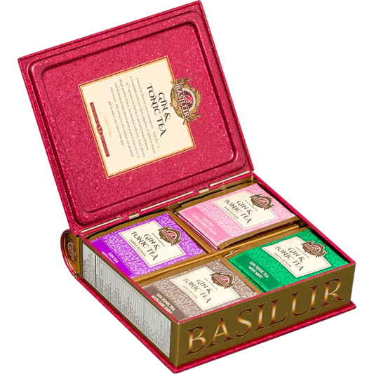 Libro té con sabor Gin Tonic surtido 32 bolsitas - Basilur