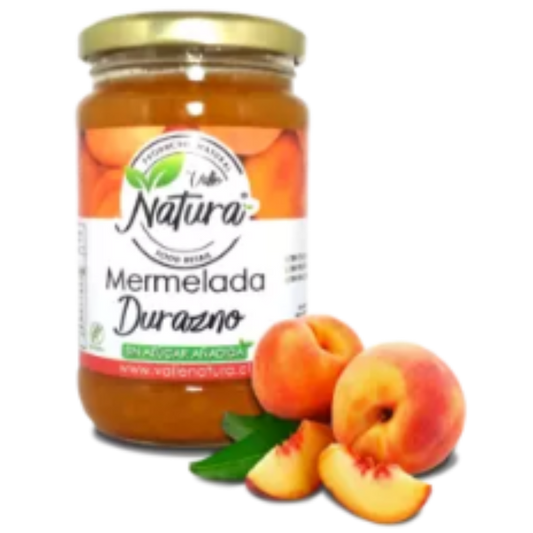 Mermelada de Durazno sin azúcar 370 gramos en frasco