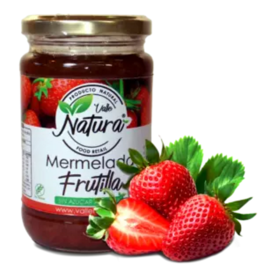Mermelada de Frutilla sin azúcar 370 gramos en frasco